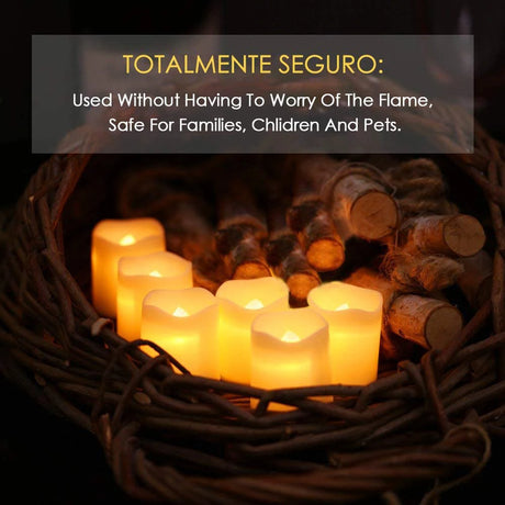 24Pcs/Set Flameless LED Candles Home Decor