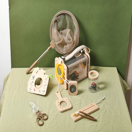9PCS Outdoor Nature Exploration Kit Kids Insect Observation Box Bug Viewer Catcher Set Educational Toys