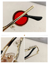 Diamond Dots Round Sunglasses