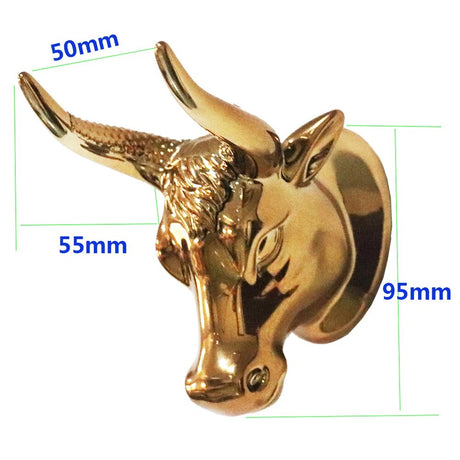 Gilded Guitar Hook Ox Head Hanging Storage Ukulele Stringed Musical Instrument Display Hook