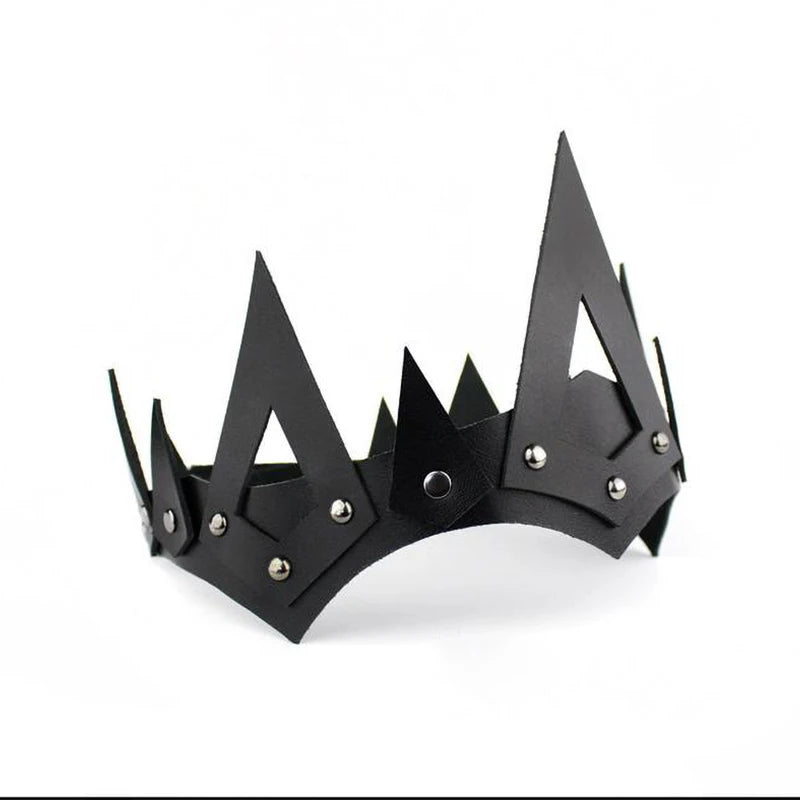 PU Leather Gothic Punk Crowns