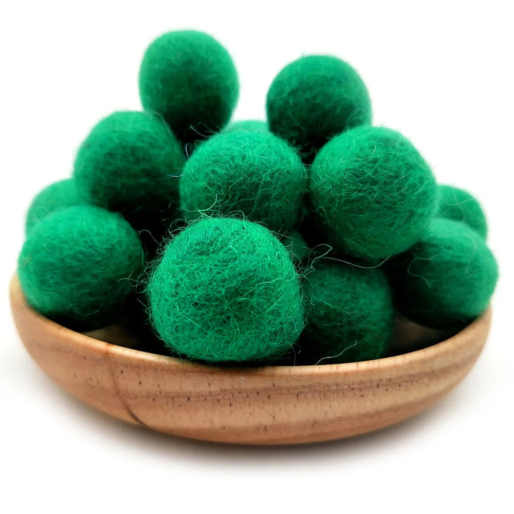 FIFTY 2cm Wool Felt Balls 100% Wool DIY Handmade Craft Supplies
