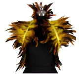 Feather Shoulder Epaulettes Festival Rave Wear