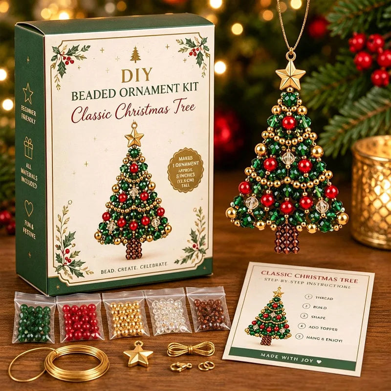 DIY Beading Christmas Tree Hanging Ornament Kit
