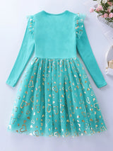 Girls' Long Sleeve Unicorn Dresses