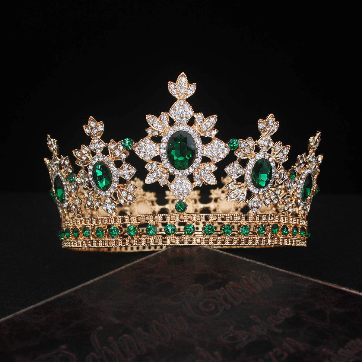 Baroque Full Round Royal Queen King Crowns