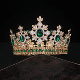 Baroque Full Round Royal Queen King Crowns
