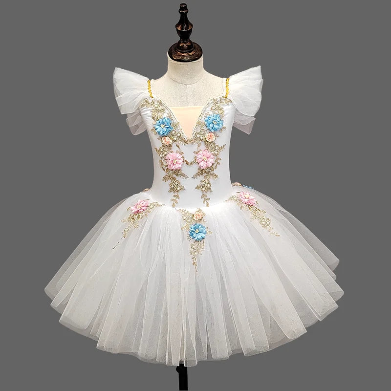 Spring Fae Ballet Performance Tutu Dresses