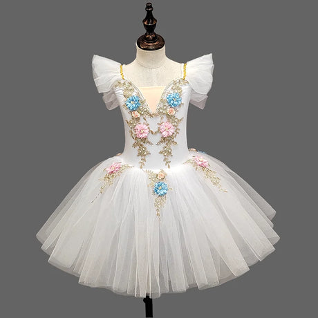 Spring Fae Ballet Performance Tutu Dresses