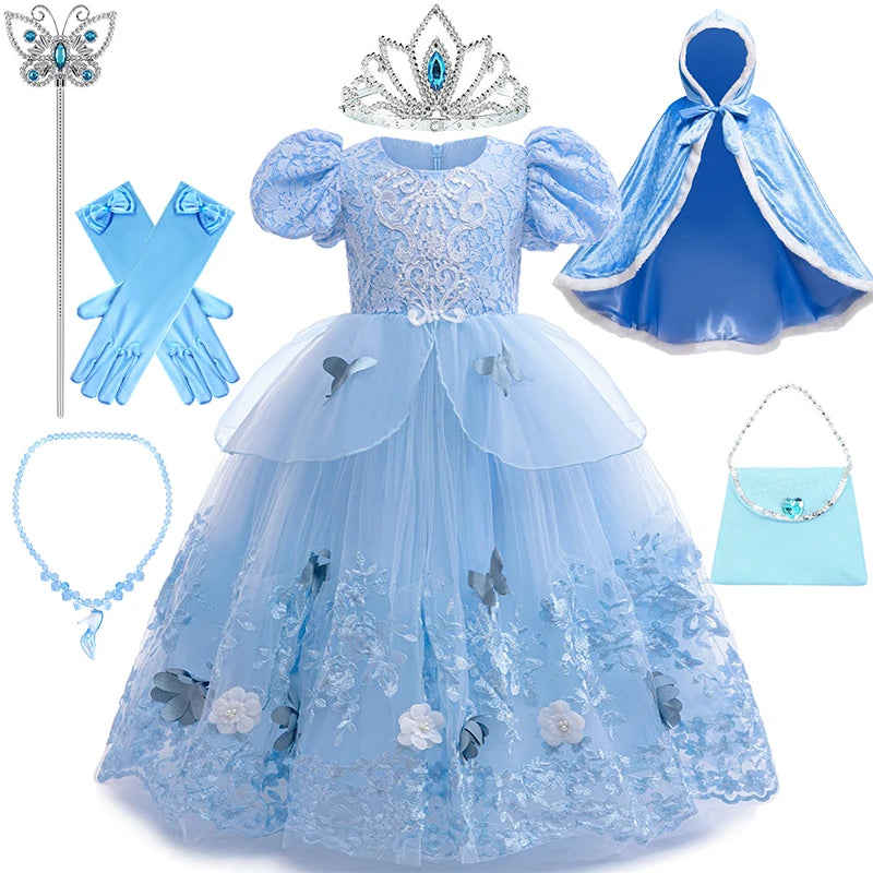 Cinderella Princess Dress Costume Sets