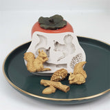 Squirrel Silicone Mould DIY Cake Baking Decoration Fudge Cookie Chocolate Soap Clay Resin Mould