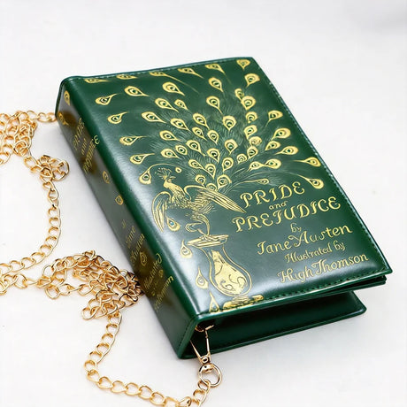 Pride and Prejudice Green Purse Handbag for Book Lovers