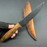 5 Inch Utility Knife With Cover 67 Layer Damascus Steel Blade Wood Handle Sharp Chef Paring Kitchen Knives Cooking Tools