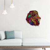 King of the Jungle Lion Wooden Jigsaw Puzzle Irregular Shaped Pieces