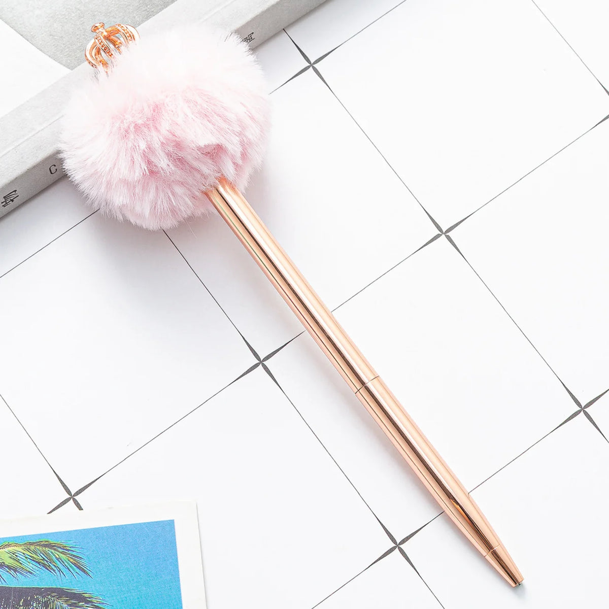 Princess Pompom Crown Ballpoint Pen