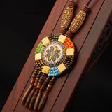 Handmade Beaded Leather Boho Necklaces