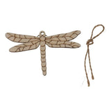 30pcs Wooden Dragonfly Shaped Cutouts Unfinished Wood Slices DIY Craft