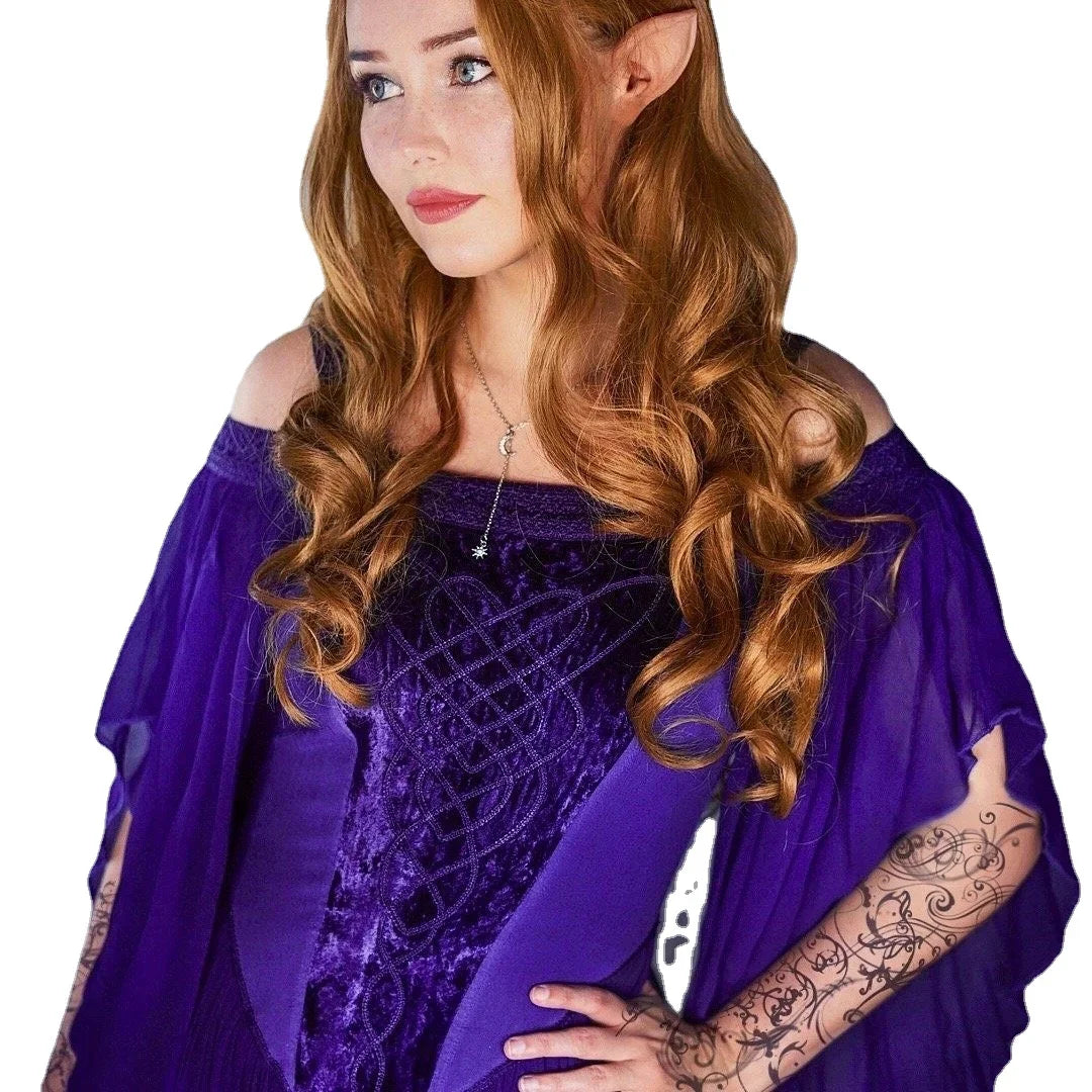 Medieval Fae Elf Dress Cosplay Costumes