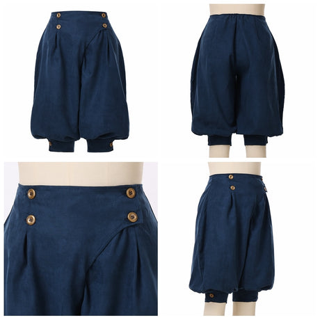 Horseman Poet Pants Medieval Renaissance Cosplay Costume Bloomers Trousers