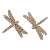 30pcs Wooden Dragonfly Shaped Cutouts Unfinished Wood Slices DIY Craft