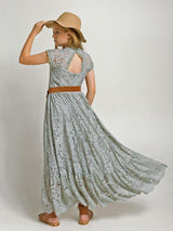 Girls Flower Girl Dress Lace Cotton Maxi Dresses