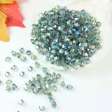 3/4/6mm Rainbow Austria Bicone Crystal Beads AB Colour Faceted Glass Beads for DIY Jewellery Making
