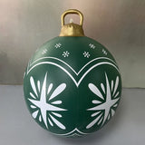 60cm Outdoor Christmas Inflatable Baubles PVC Giant Xmas Balls Decorations Toy Ball