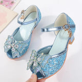 Party Shoes for Girls Glittery Butterfly Mary Jane Sandals Purple Gold Pink Blue