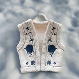 Autumn Winter Folk Vest Embroidered Outerwear