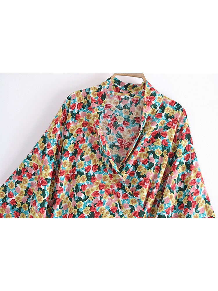 Ida's Floral Kimono Wrap Top