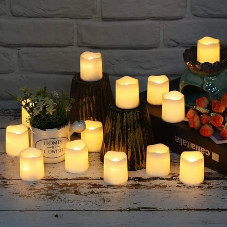 24Pcs/Set Flameless LED Candles Home Decor