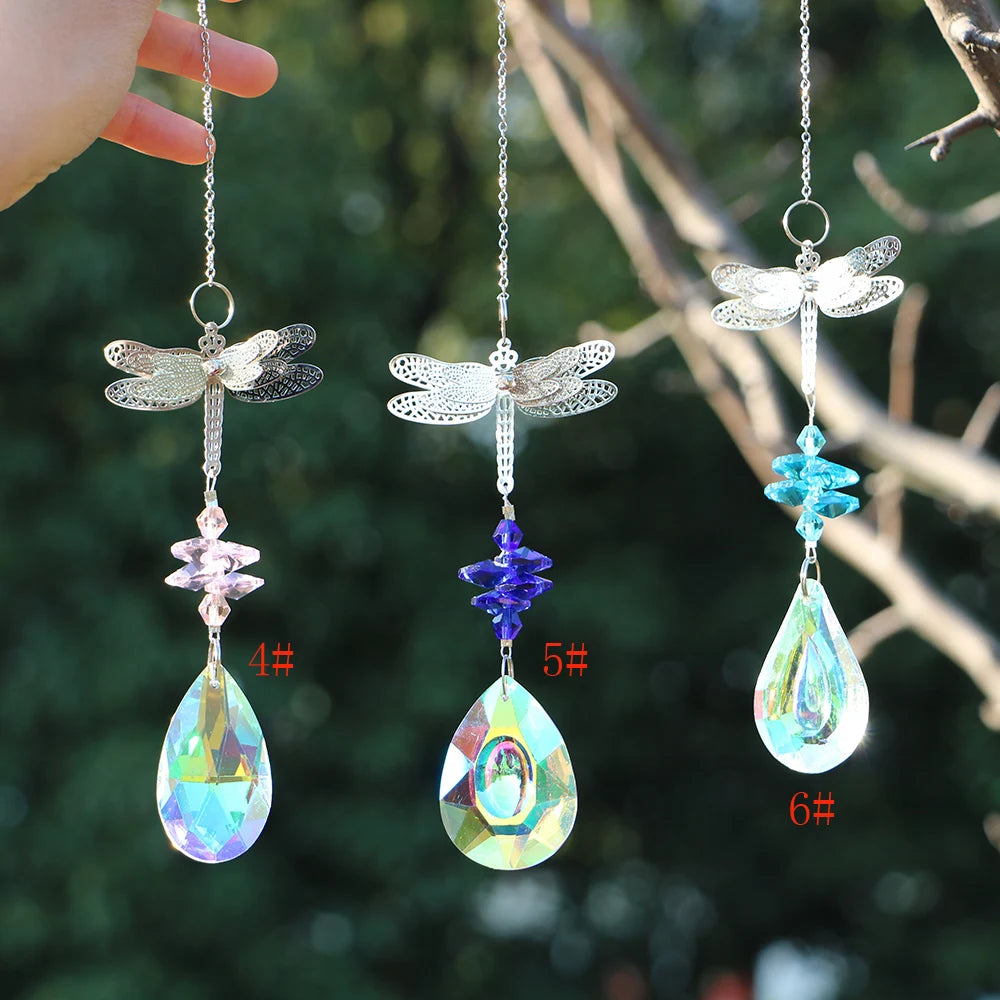 Dragonfly Crystal Suncatchers Window Rainbow Maker