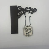 Bookshelf Decor Literary Hangable Signs Gifts for Book Lovers