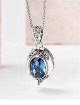 The Secret Keeper's S925 Sterling Silver Locket Pendant Zircon Crystal