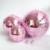 Pink Reflective Disco Mirror Balls