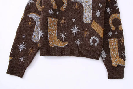 Boot Scooting Babe Knit Sweater Jumper