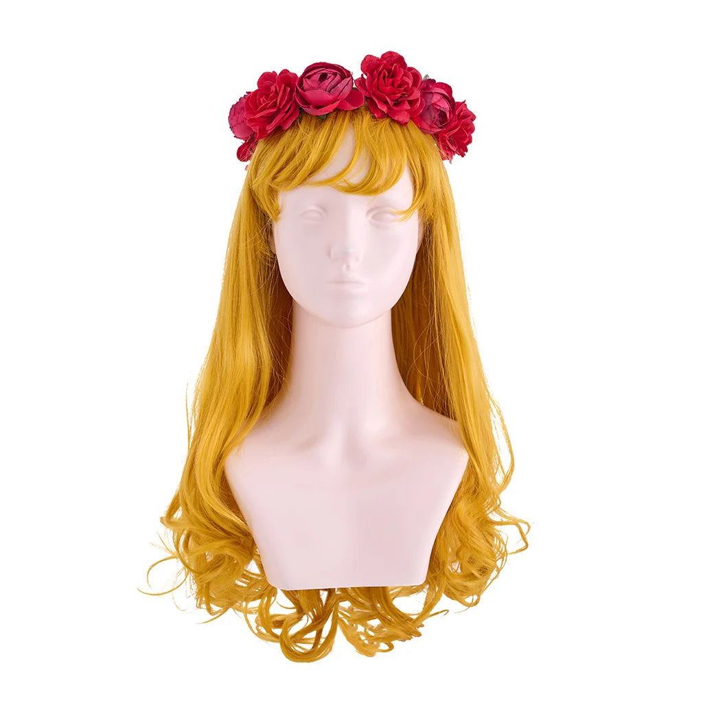 Miss Acacia Disguise Cosplay Costume Red Dancing Dress With Headgear Halloween Costumes