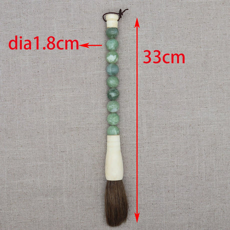 Decorative Pearl and Stone Calligraphy Artist Brushes