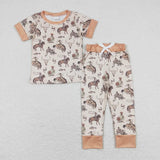 Retro Western Rodeo Horse Children Pyjamas