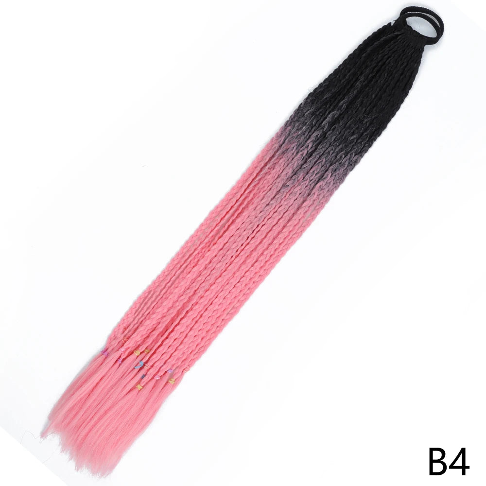 Long Braided Ponytail Hair Extensions 60CM