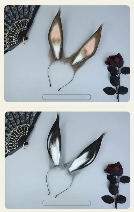 Bunny Ear Headband Cosplay Plush Animal Headdress