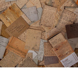 100pcs Vintage Plant Butterfly Kraft Paper Double-sided Note Cards