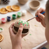 DIY Paintable Papier-mâché Balls Xmas Tree Hanging Ornaments Blank Fillable Paper Sphere