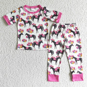 Retro Western Rodeo Horse Children Pyjamas