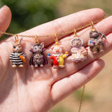 Animal Friends Fancy Dress Party Series Pendant Charms for DIY Jewellery Making