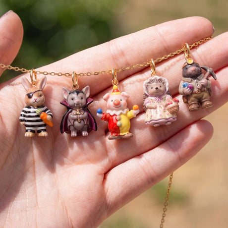 Animal Friends Fancy Dress Party Series Pendant Charms for DIY Jewellery Making