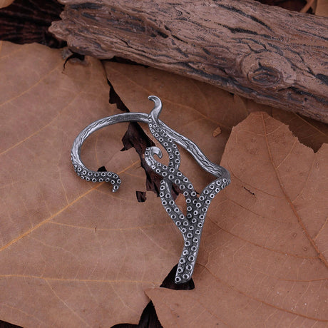 Stainless Steel Octopus Tentacles Non-piercing Ear Cuffs