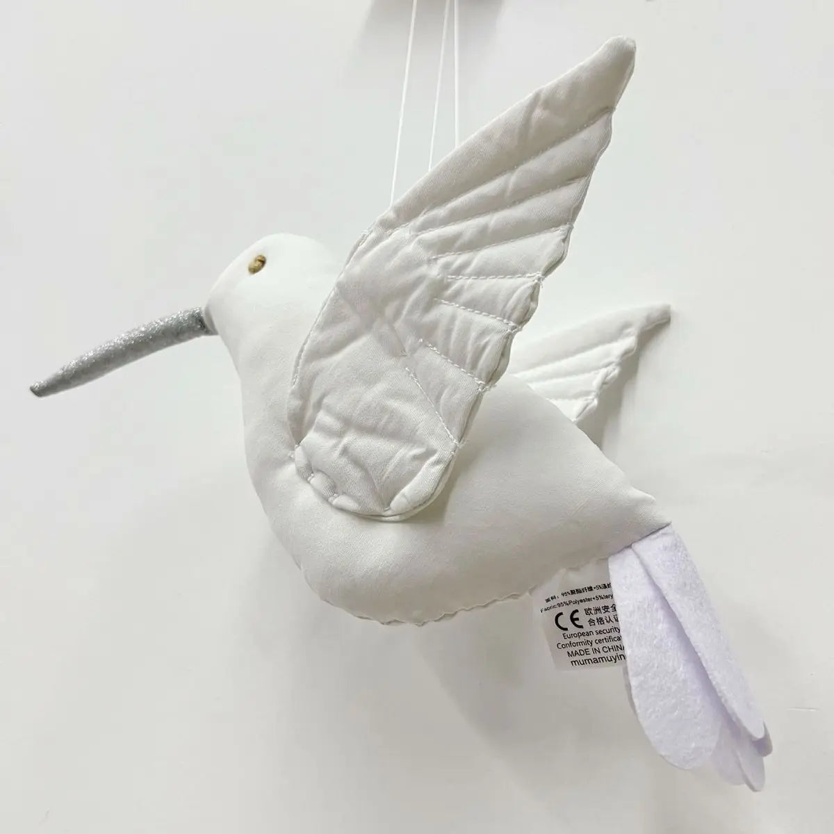 Linen Hummingbirds Children's Room Nursery Hanging Decor