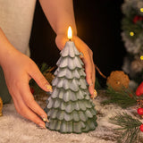 Christmas Tree Shaped Flameless LED Candles Battery Operated