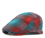 Bright Plaid Ivy Beret Caps